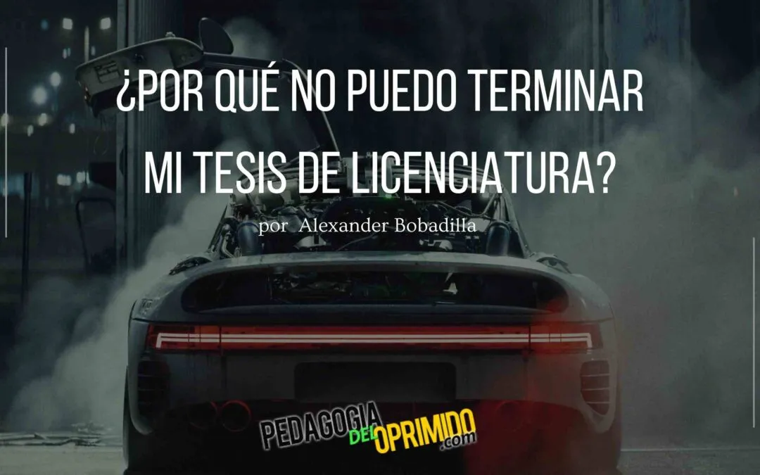 Terminar Tesis De Licenciatura 1
